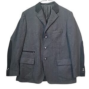 Corneliani ID Gray Wool Cashmere Blazer Sport Coat 44 US / 54 IT EUC